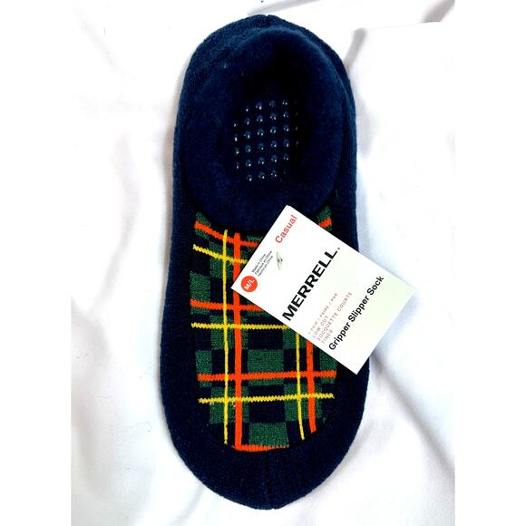 Merrell Unisex Gripper Bottom Socks No slide Navy M/L - Picture 1 of 10